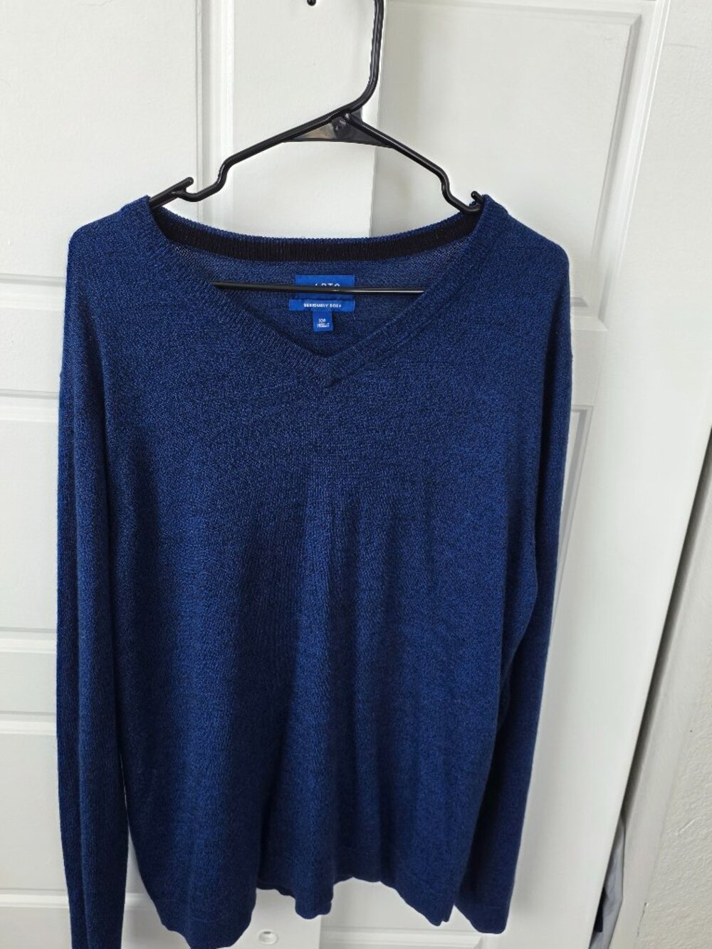 Apt. 9 Sweater, Long Sleeve, XXL, Blue